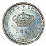 D. Luís I 50 Réis (Meio Tostão) 1887, prata